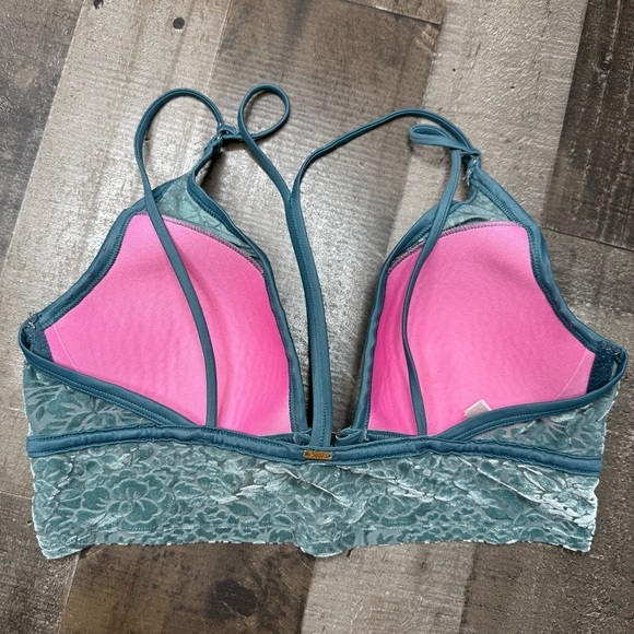 PINK Victoria's Secret Blue/Teal Bralette Medium - Picture 5 of 9